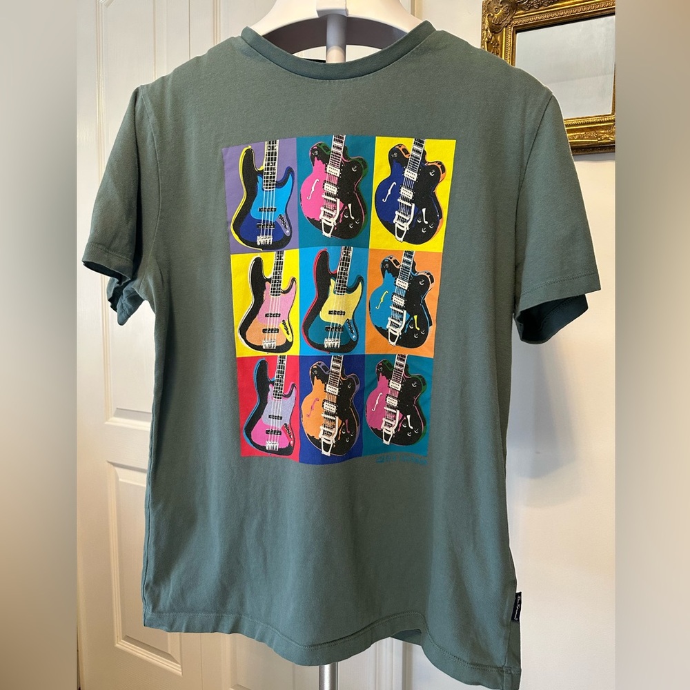 Ben Sherman T-Shirt with Colorful Guitar Print